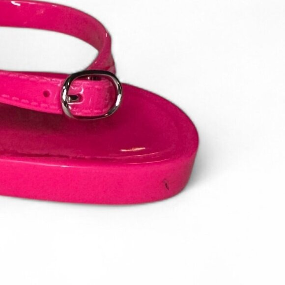 Stuart Weitzman Goldie Pearl Crystal Jelly Thong Sandal - Pink Sz US 8, EU 38.5 - Picture 15 of 15